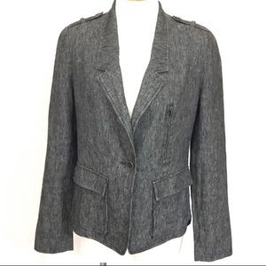 Vince Charcoal Grey Cotton / Linen Jacket